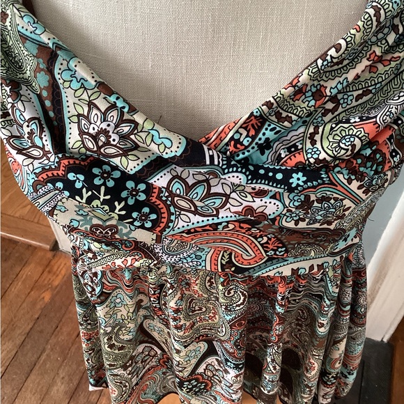 BoHo VINTAGE Vol 1 Stretchy Tank Top Lined Size L - Picture 2 of 4